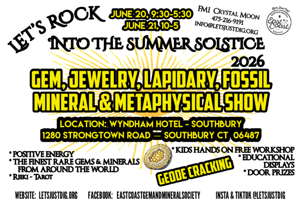 East Coast Gem and Mineral Society Summer Mineral Show 2026