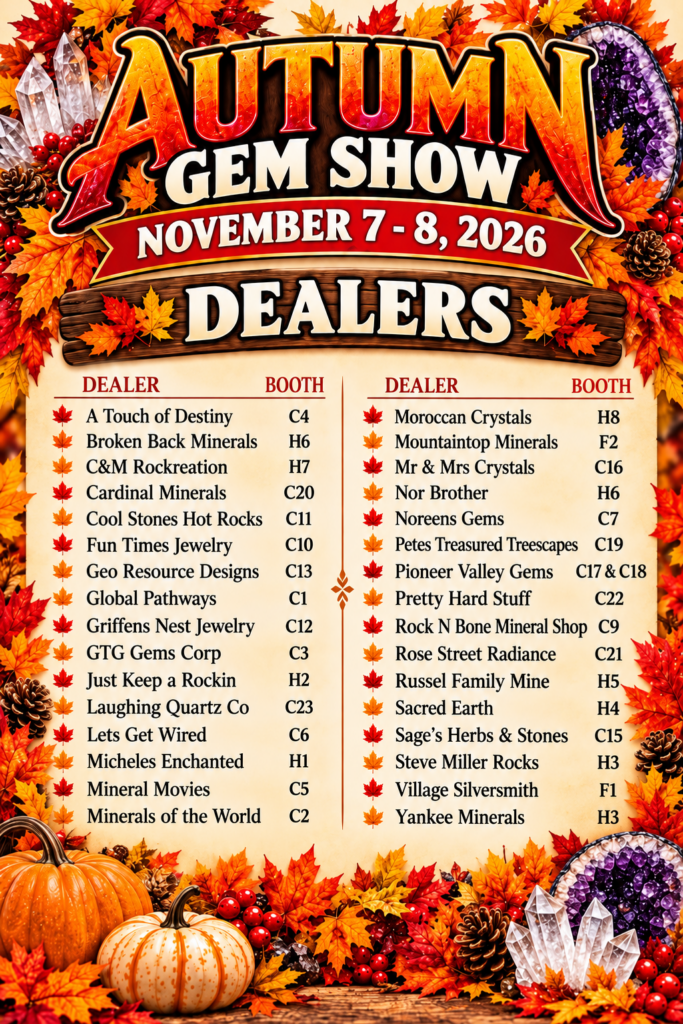 ECGMS - 2026 Autum Show Vendor List